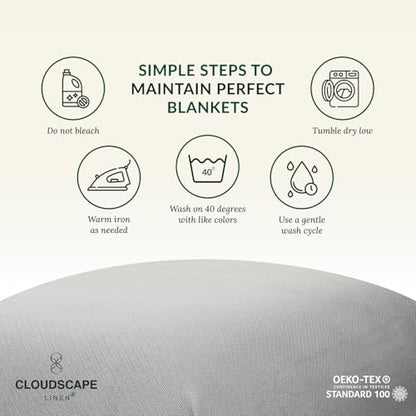 CSL Cotton Blankets King Size,Lightweight Herringbone,108x92,Charcoal Grey | King Size Cotton Blankets, Fits up to Cal King Bed, Soft & Breathable for All Season, Gift Ready with Reusable Tote Bag - color: 07. Charcoal Grey, size: King / Calking (92" x 10