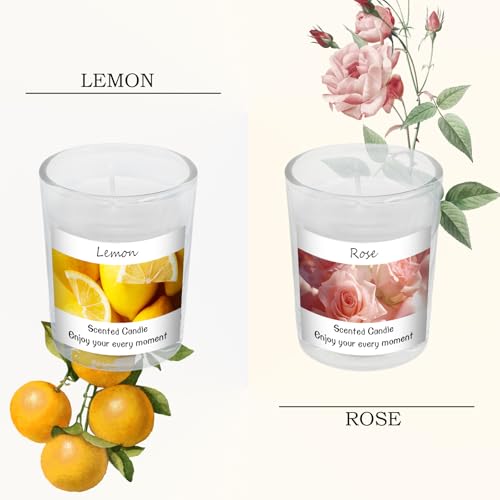 Scented Candles Gifts Set for Women and Men, Soy Wax Aromatherapy Candles 6 Pack Jar Candle for Birthday, Thanksgiving, Valentine, Anniversary, Christmas Gifts