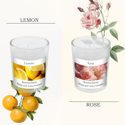 Scented Candles Gifts Set for Women and Men, Soy Wax Aromatherapy Candles 6 Pack Jar Candle for Birthday, Thanksgiving, Valentine, Anniversary, Christmas Gifts