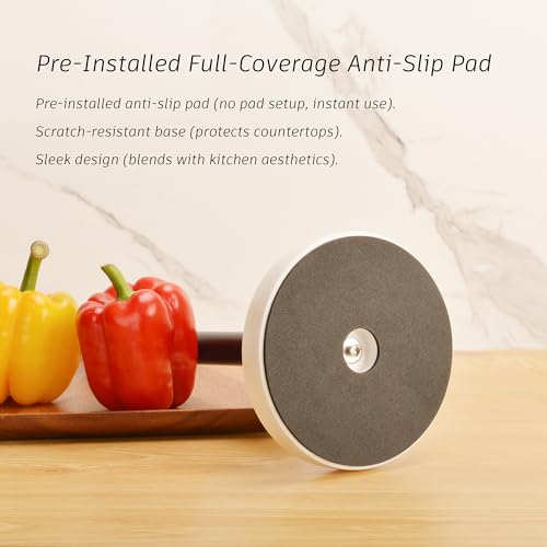 Kitchen Paper Towel Holder Countertop, Black Stainless Steel Rod, White Weighted Natural Marble Base, Heavy Duty Standing Paper Towel Roll Holders Easy One Hand Tear - color: Black