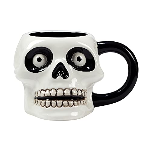 Scaredy Cat 3-D Ceramic Halloween Mugs, Set of 4 – Add spooky fun to your fall mornings with ghost, pumpkin, skull, and black cat designs, perfect for coffee, cocoa, or festive party drinks