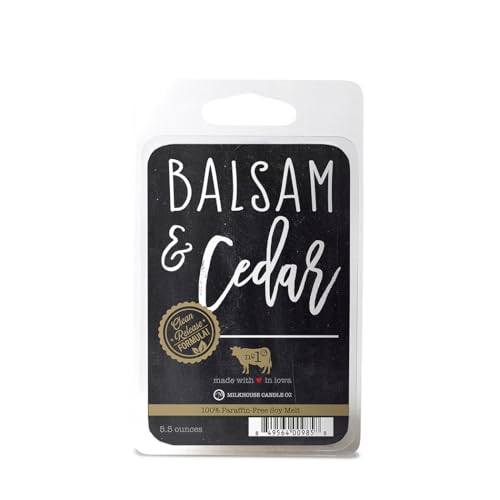 Milkhouse Balsam & Cedar Soy Wax Melts for Wax Warmer, 5.5 oz | Clean-Burning, Premium Fragrance Oil, Made in the USA - color: Balsam & Cedar