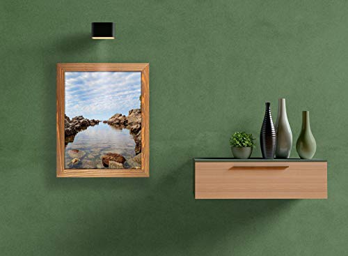 8.5 x 11 Wooden Rustic Picture Frames, Set of 2 for Diploma Documents Certificates, Wall Mount and Desktop - Natural Wood Photo Frame, Walnut - size: 8.5x11