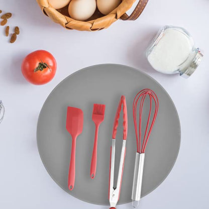 KooMall 12 10 8 Inch Multi-use Microwave Mat, Trivet, Pot Holders, Drying, Baking, Place Mat, Utensils Rest, Silicone Cover Pad for Hot Pot Pans Bowls Plates Dishes Kitchen Counter,Heat Resistant,Gray - color: 12+10+8 Gray