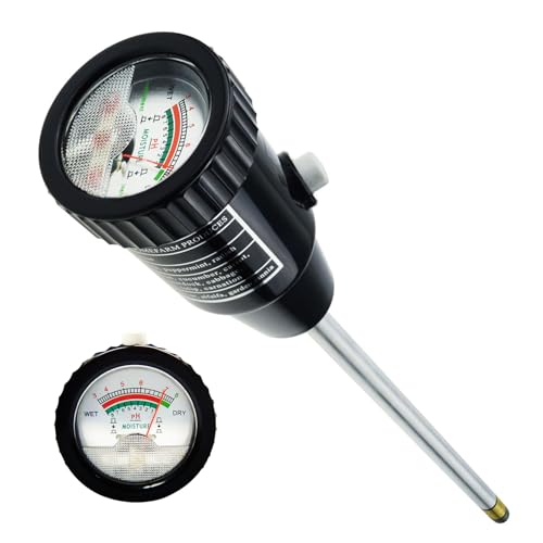 2-in-1 Soil PH Meter Digital Soil pH Moisture Sensor Meter | 295mm Long Electrode Ph Checker and Humidity Test Gardening Tool Kits for Plant, Indoor & Outdoor Plants, Garden, Lawn, Farm