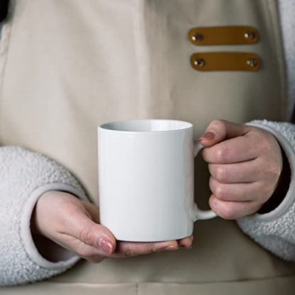GBhome White Coffee Mugs Set of 12, 12 oz Ceramic Coffee Cups | Classic COffee Mugs for Home,Office&Restaurant,Tea/Espresso/Cappuccino. Dishwasher&Microwave Safe - color: Off White 1, size: 12 oz (12 Piece Set)