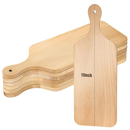 6 Pcs Wood Cutting Boards 17 Inch for Chopping Laser Engraving - size: 17 x 6 inches