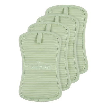 All-Clad Premium Pot Holder & Hot Pad: Heat Resistant to 500 Degrees - 100% Cotton, 10"x6.25" Hot Pad for Kitchen and Barbeque, 4-Pack, Fennel - color: Fennel, size: 4 Pack
