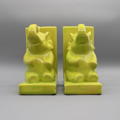 Ceramic Bookends, Set of Book Holders, Library Decoration