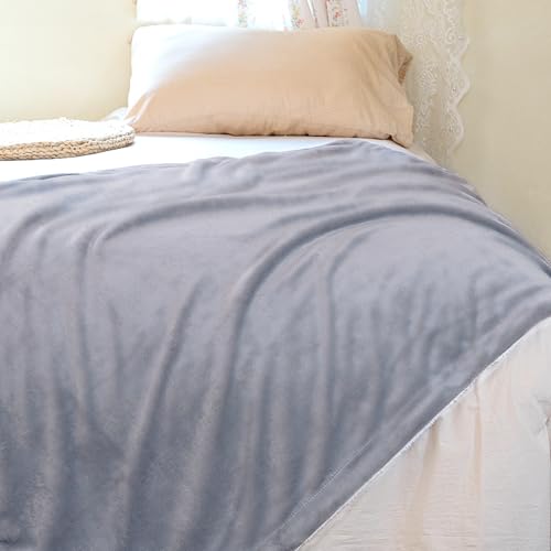 K.Garden Sherpa Fleece Throw Blanket for Couch Sofa, Super Soft Cozy Fuzzy Plush Blankets Fleece Thick Warm Blanket for Winter Reversible Thick Warm Blanket for Bed, Sofa,Grey 5060 - color: Grey 7, size: Throw (50" x 60")
