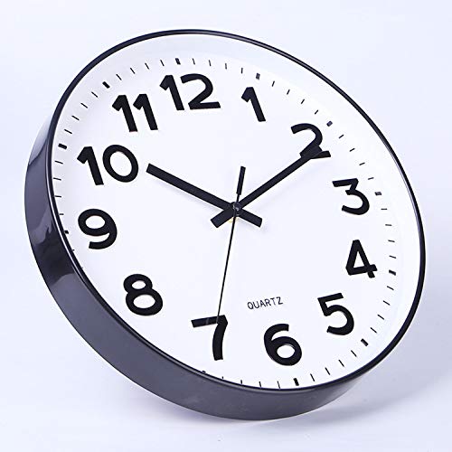 Foraineam 2 Pieces 12-Inch Wall Clock Silent Non Ticking Battery Operated Decorative Quartz Clock for Home Office School