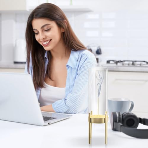 Incense Holder for Sticks Modern Anti-Ash Flying Insence-Stick Burner Holder with Removable Glass Ash for Meditation Catcher Desktop Home Yoga Room