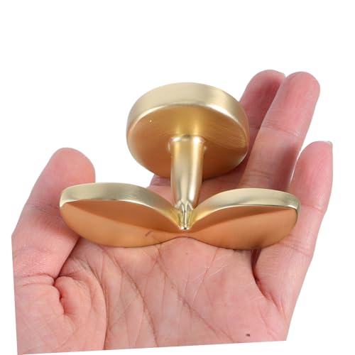 jojofuny 2pcs Decorative Metal Hangers for Coats Hats Towels Keys Durable Wall Mounted Hooks with Artistic Faux Finish for Entryway Bedroom Decor