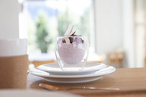 Bodum 2.5oz Pavina Double Wall High-Heat Borosilicate Glass, Set of 2, Clear - size: 2.5 oz, style: Set of 2