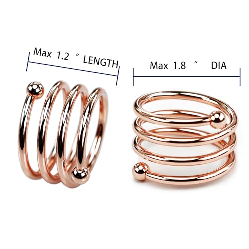 Jofefe 6Pcs Rose Gold Napkin Rings Round Napkin Ring Set Napkin Holders for Cloth Napkins for Wedding, St. Patrick's Day, Valentines Day, Easter Thanksgiving Table Decor. - style: Ring-rose gold