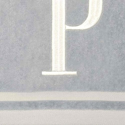 Avanti Linens - Towel Set, Soft & Absorbent Cotton, Embroidered Bathroom Decor, Set of 5 (Monogram Collection, Initial P) - style: P