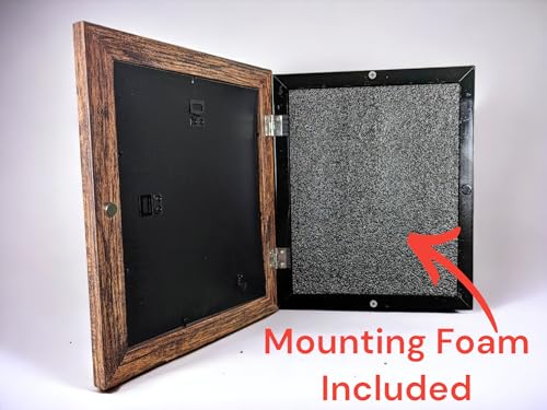 Concealment Picture Frame Hidden Gun - Secret Storage - Hidden Compartment - 8x10-5x7 - color: Brown