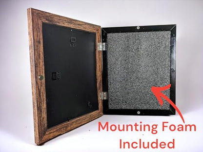 Concealment Picture Frame Hidden Gun - Secret Storage - Hidden Compartment - 8x10-5x7 - color: Brown