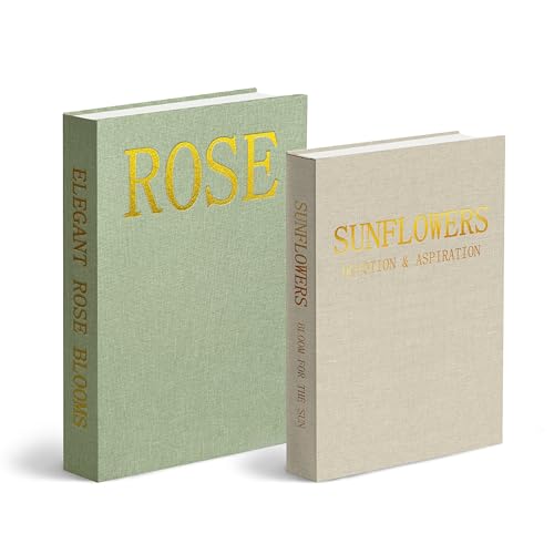 Decorative Books Box, Stackable Linen Faux Books, Photo Storage Box, Hidden Storage Boxes for Coffee Table, Bookshelf Aesthetic, Fake Books for Entryway Table, Keepsake Organizer Box, Set of 2, Green - color: Green