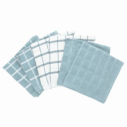 Ritz 100% Terry Cotton, Highly Absorbent Dish Cloth Set, 12” x 12”, 6-Pack, Dew - color: Dew, size: 6-Pack - Dish Cloths