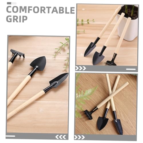 VALICLUD 9pcs Mini Garden Tool Set Rake, Trowel, and Shovel for Transplanting, Cultivating, and Potted Plants – Small Handheld Gardening Tools for Bonsai, Succulents, and Indoor Plant Care