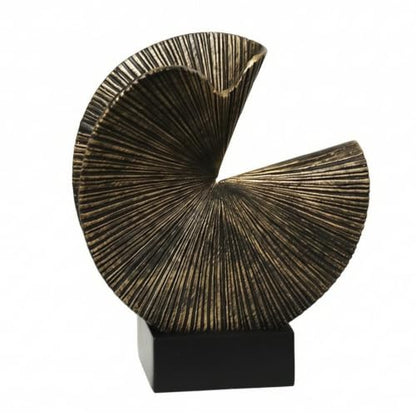 Geometric Sculpture Abstract Tabletop Sculpture Textured Shelf Decor for Bookshelf, Entryway