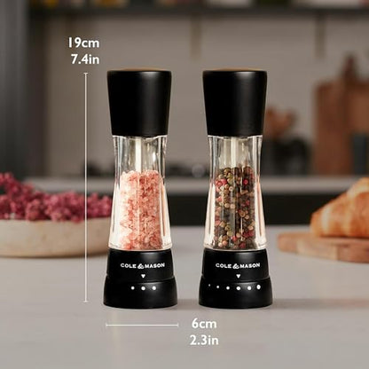 Cole & Mason Seasoning Mill Derwent 190mm Clr SS PM Matt Black - color: Matte Black
