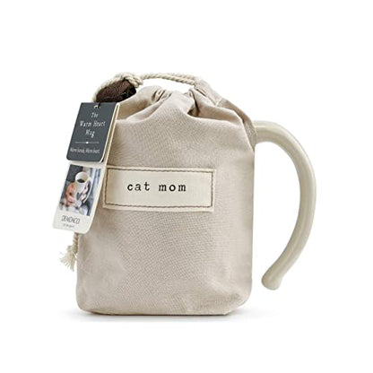 DEMDACO Warm Heart Collection Dad Heart Mug, Stoneware, Gray, 16 oz | Meaningful Coffee Mug for Cherished Relationship Reminders, Curved Handle, Comfy Grip, Hand-Thrown, Microwave-Safe - style: Dad