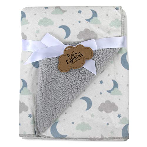 Sherpa Fleece Baby Blankets for Boys and Girls – Colorful, Reversible Baby Blankets for Newborns, Infants, Toddlers, and Nursery (Celestial) - color: Celestial