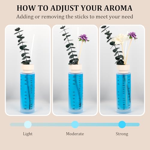 Ikeda Reed Diffuser Gift Set: 4 Luxury Scents with Eucalyptus | Home Fragrance Oils for Bedroom Bathroom Office Living Room Scents for Relaxation Focus Mood Luxury Gift Set