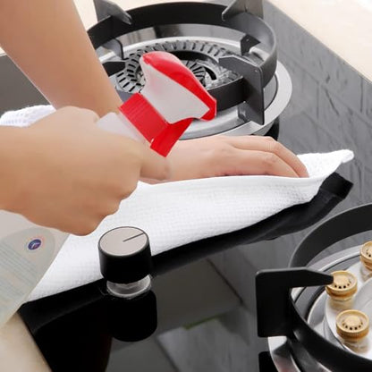 Homaxy 100% Cotton Waffle Weave Kitchen Dish Towels 8-Pack, White | 13 x 28 Inches, Ultra Soft Absorbent Dish Towels, Quick Drying Cleaning Towels - color: White, size: 13 X 28 - 8 Pack