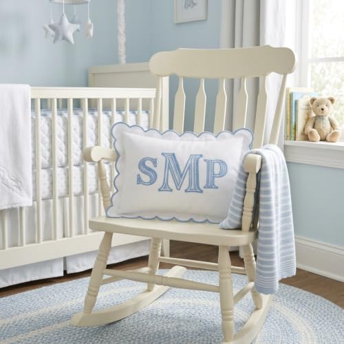 Monogram Pillow Cover, Embroidered Pillow Covers, Personalized Initials Name Pillowcase, Custom Monogrammed Baby Pillows, Nursery Decorations, Couch Bed Room Pillow Case - color: 05
