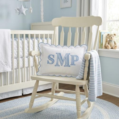 Monogram Pillow Cover, Embroidered Pillow Covers, Personalized Initials Name Pillowcase, Custom Monogrammed Baby Pillows, Nursery Decorations, Couch Bed Room Pillow Case - color: 05