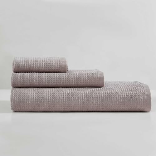 Calvin Klein - Bath Towels, Super Soft & Absorbent Cotton Towels, Oeko-Tex Certified (Eternity Solid Lavender, 3-Piece) - color: Eternity Lavender, size: 3 Pack