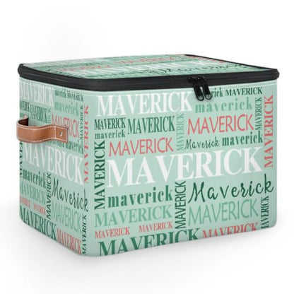 Customized Large Memory Box for Keepsake | Personalized Decorative Keepsake Bin with Name Foldable Memory Bin Keepsakes Gift for Anniversary, Wedding, Birthday