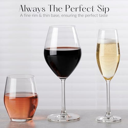 Anchor Hocking Champagne Flutes, Sondria 7 Ounce Champagne Glasses, Set of 8 - color: Champagne