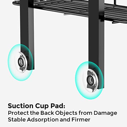 ODesign 3-Tier Over the Door Shower Caddy Hanging,Black | Shower Organizer Hanging,Over the Door Shower Rack Organizer Rustproof,Bathroom Rack Hanging for Shampoo,Soap,Razor