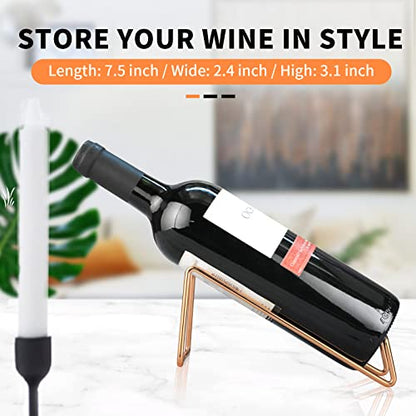 SuproBarware Wine Rack - Stainless Steel Single Wine Bottle Holder Rack, Stylish Wine Bottle Organizer Great for Wine Lovers (cp 6) - color: Cp 6