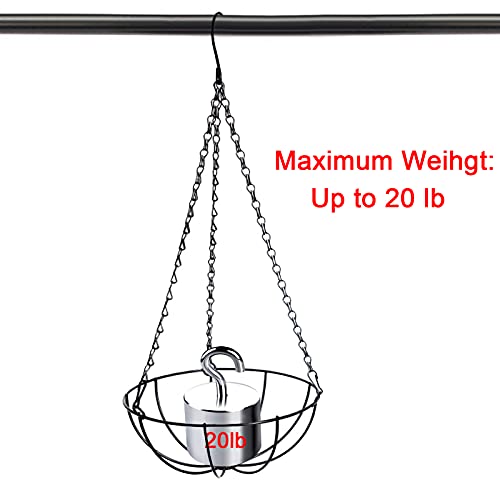 Benvo 24 inch Long Hanging Chains for Plants Flower Pot Basket Chains 3 Point Replacement Chain Hangers for Lanterns, Bird Feeders, Planters and Other Ornaments (Pack of 3) - size: 24 inch Long
