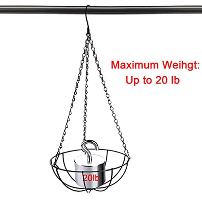 Benvo 24 inch Long Hanging Chains for Plants Flower Pot Basket Chains 3 Point Replacement Chain Hangers for Lanterns, Bird Feeders, Planters and Other Ornaments (Pack of 3) - size: 24 inch Long
