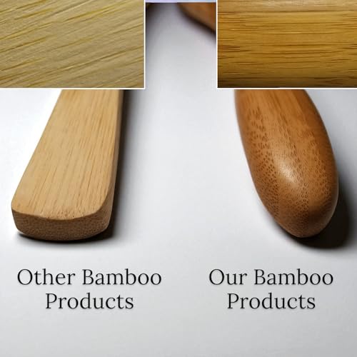 Large Bamboo Salad Server Set, Premium Quality Bamboo Salad Servers, 12-inch Salad Lifters