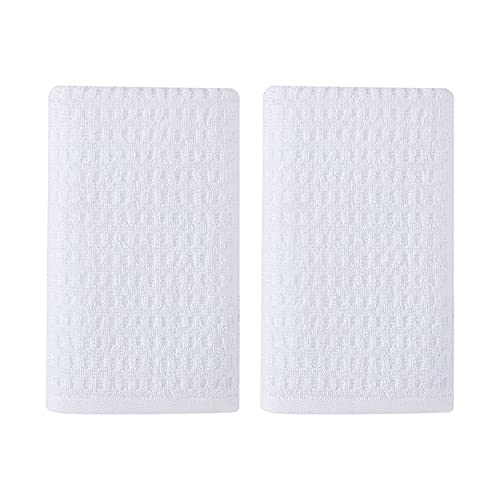 Tommy Bahama - Hand Towels, Soft & Absorbent Cotton Towels, Low Linting & Fade Resistant (Northern Pacific White, 2 Piece) - color: Northern Pacific White, size: 2 Piece Hand Towels