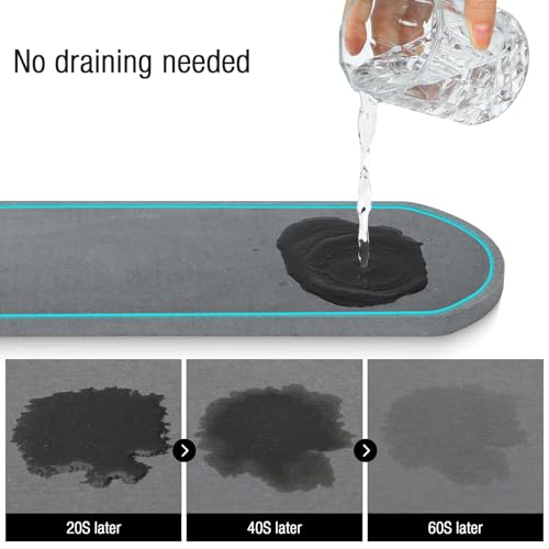 Sink Caddy Kitchen Sink Organizer, Sponge & Brush Holder, Stone Drying Mat - color: Gold