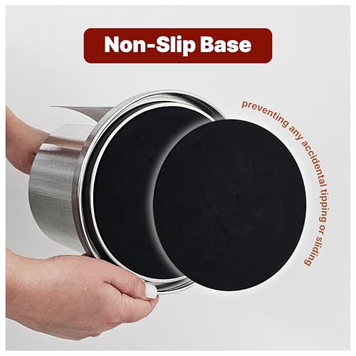 Stainless Steel Paper Towel Holder Countertop, Modern Covered Design, Weighted Base for Stability, Freestanding Easy One-Handed Operation for Kitchen & Bathroom (Brushed Silver) - color: Brushed Silver
