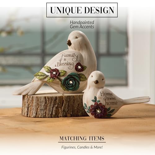 Pavilion Gift Company 41043 Simple Spirits Family Bird Figurine, 4-Inch,Beige
