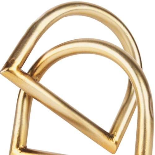HomeRoots 6" Gold Iron Abstract Modern Tabletop Sculpture