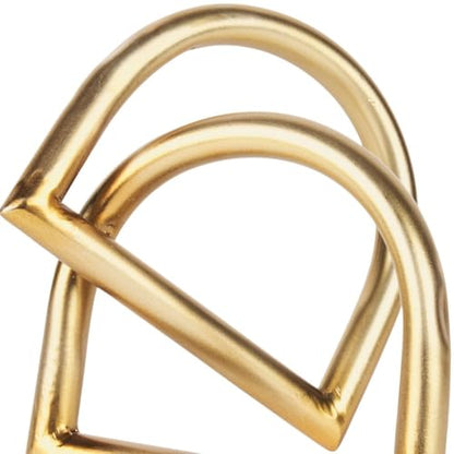 HomeRoots 6" Gold Iron Abstract Modern Tabletop Sculpture