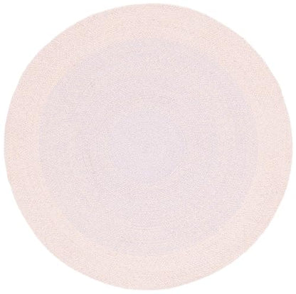 SAFAVIEH Cape Cod Collection Area Rug - 4' Round, Blue & Pink, Handmade Braided Cotton, Ideal for High Traffic Areas in Living Room, Bedroom (CAP242M) - color: Blue/Pink, size: 4' (Round)
