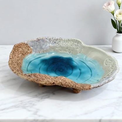 Fruit Bowl,12" Decorative Bowl,Ceramic Christmas Bowl,Jewelry and Key Holder for Modern Farmhouse Décor,Room Decor,Entryway Decor Bowls