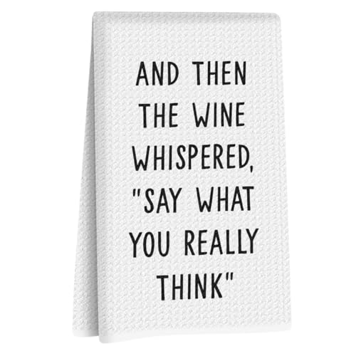 Funny Wine Kitchen Towels, Gifts for Alcohol Lovers Decorative Hand Towels | Wine Lovers Women Gifts Dish Tea Bar Towel for Kitchen Bar Cart Decor, Christmas Birthday Bathroom Decor, Housewarming Gift - color: Bar Decor